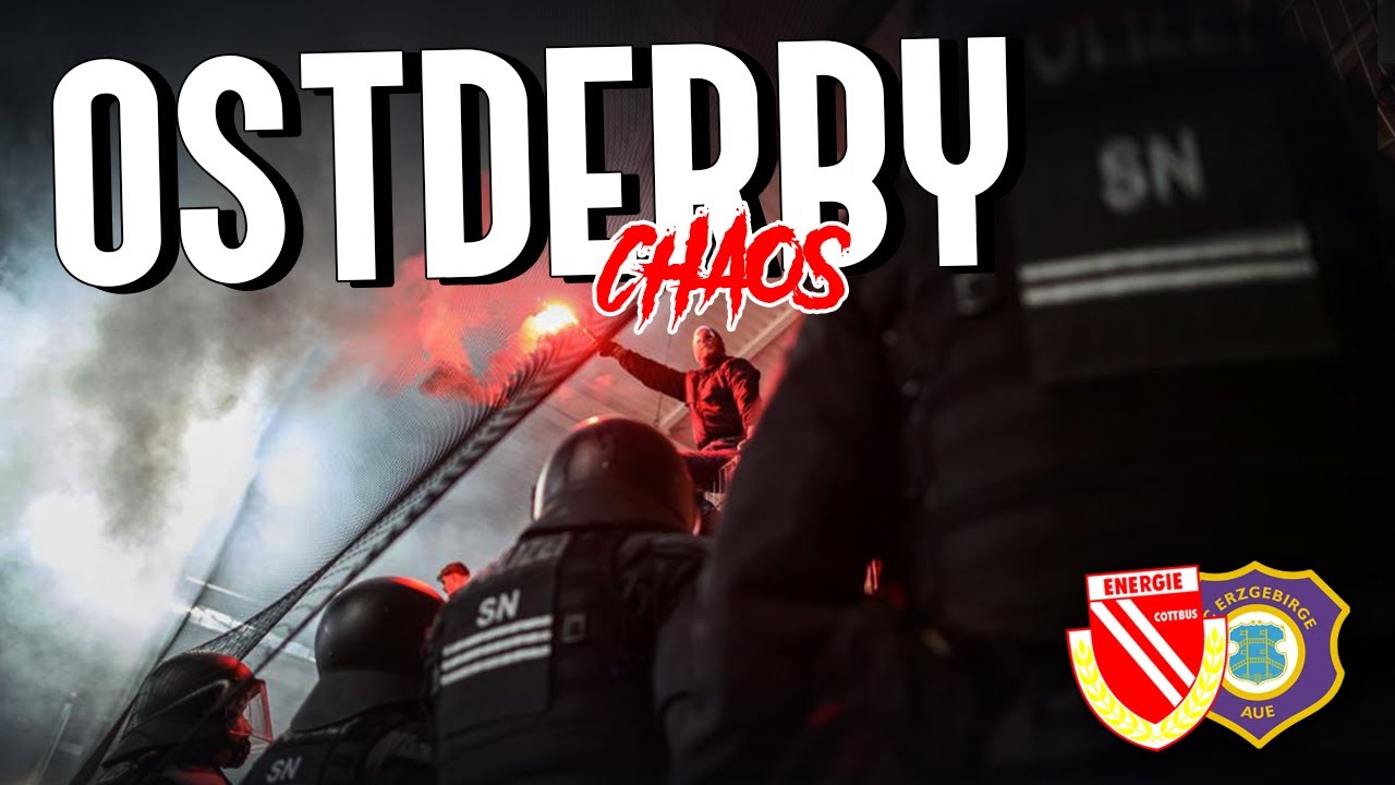 Energie-Fan schie&szlig;t Leuchtrakete in Aue-Block! (Versuchter Blocksturm!)