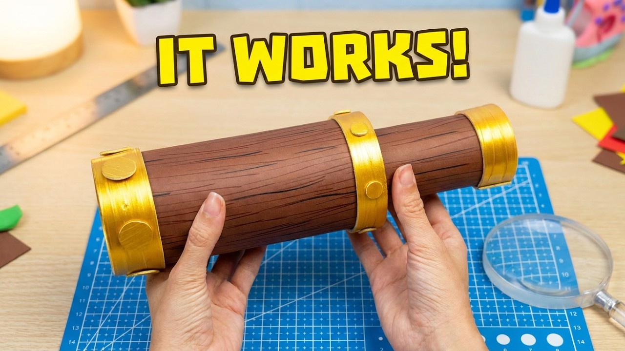DIY Pirate Telescope 🔭 | SpongeBob Inspired Craft (Easy & Fun!)