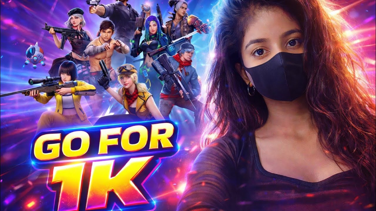 🔴 TARGET 1K 🎯 FREE FIRE LIVE STREAMING 🔥