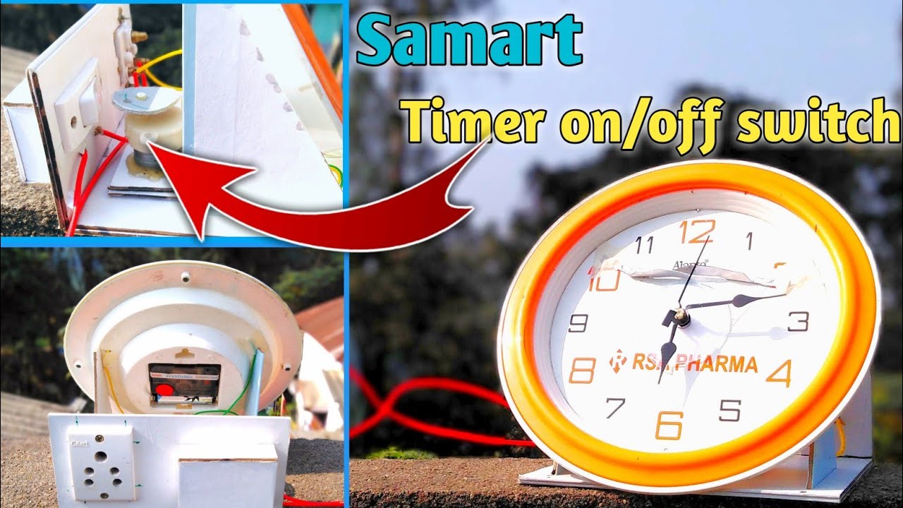 How to make timer on/off  switch with watch | automatic timer switch diy | 2021