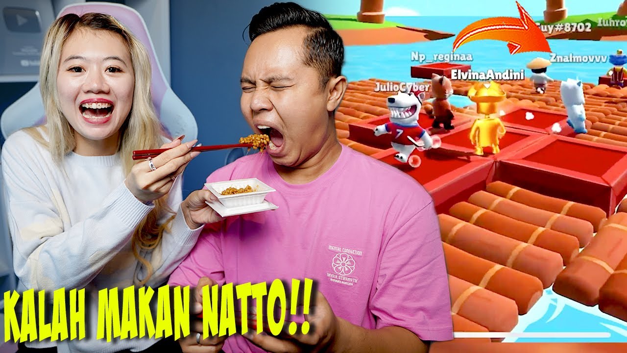 AUTO MUNTAH!! MAIN STUMBLE GUYS YANG KALAH MAKAN NATTO!!
