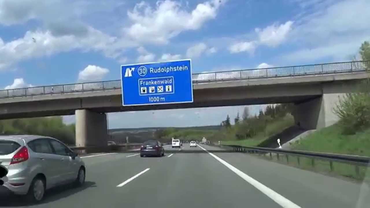 Autobahn A9 München - Berlin German Highway A9 Munich - Berlin