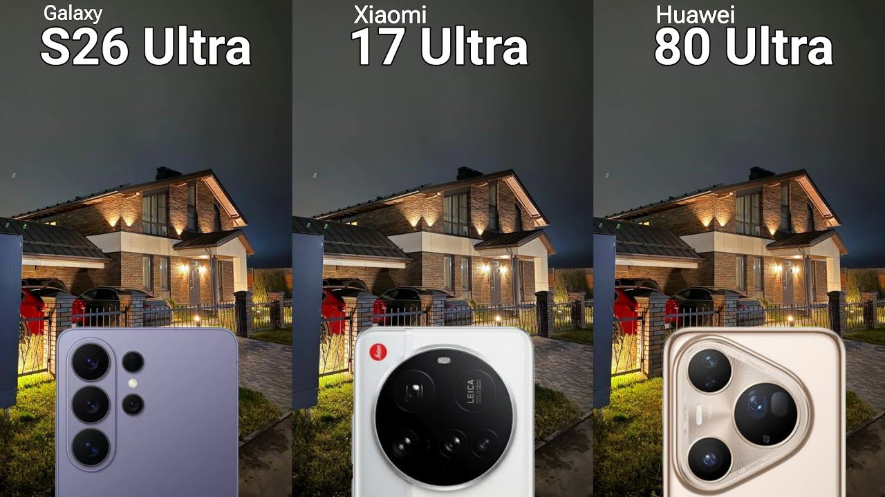 Galaxy S26 Ultra vs Xiaomi 17 Ultra vs Huawei Pura 80 Ultra Ultimate Camera Test Comparison 