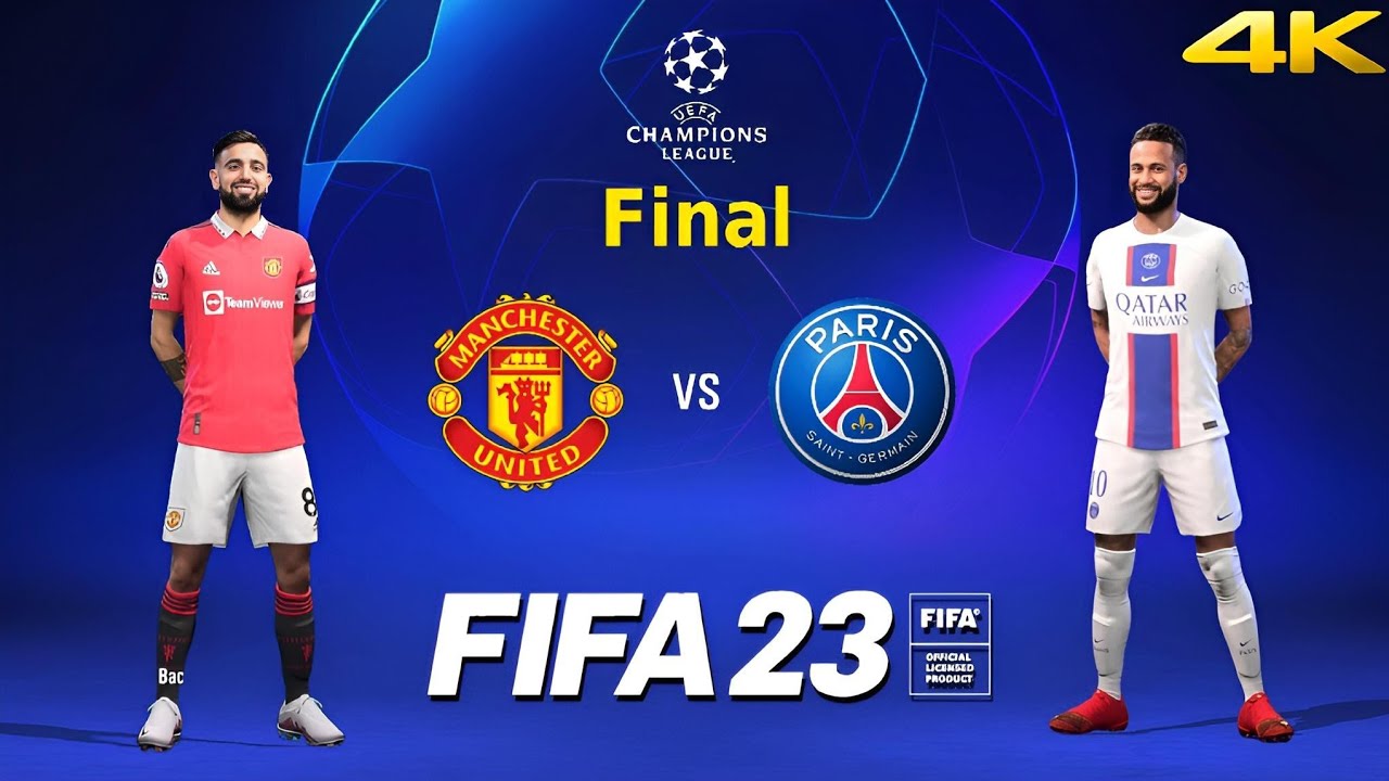 FIFA 23 - Manchester United vs PSG - UEFA Champions League Final | PS5&trade; Gameplay [4K 60FPS] Next Gen