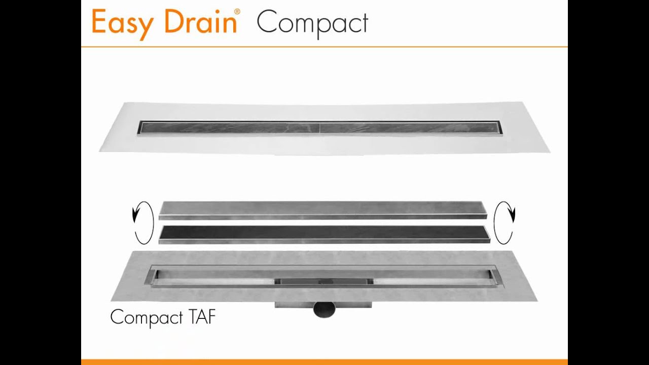 Design Duschrinnen &ndash; Easy Drain Compact (Deutsch)