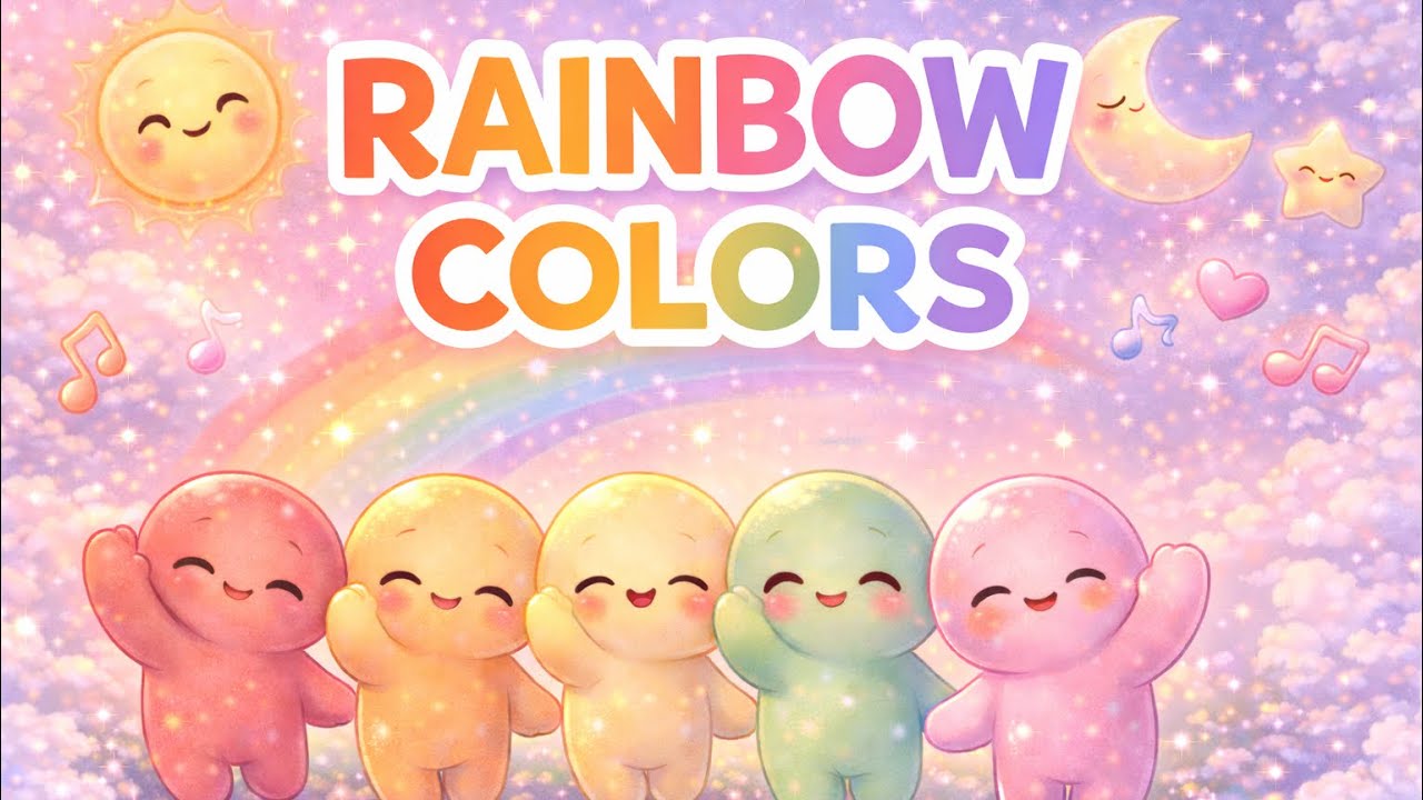 Rainbow Colors Song 🌈 | Learn Colors for Toddlers & Preschool Kids | Fun Sing-Along