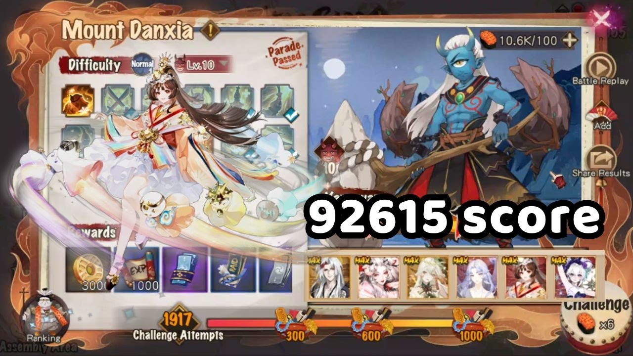 Ultra Area Boss | Mount Danxia - Yamawaro | 92614 score with SP Hiyoribou