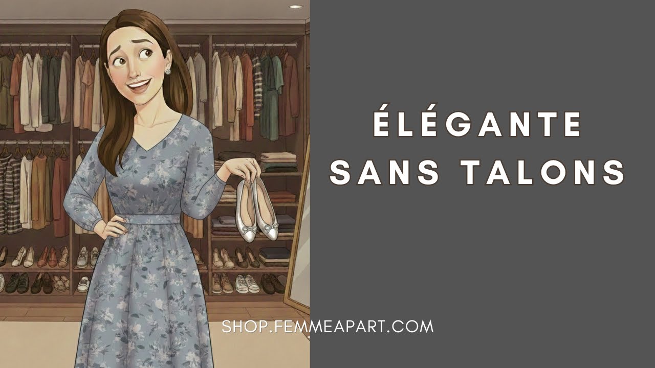 Comment être élégante en robe et jupe midi sans talons ? (chaussures plates)