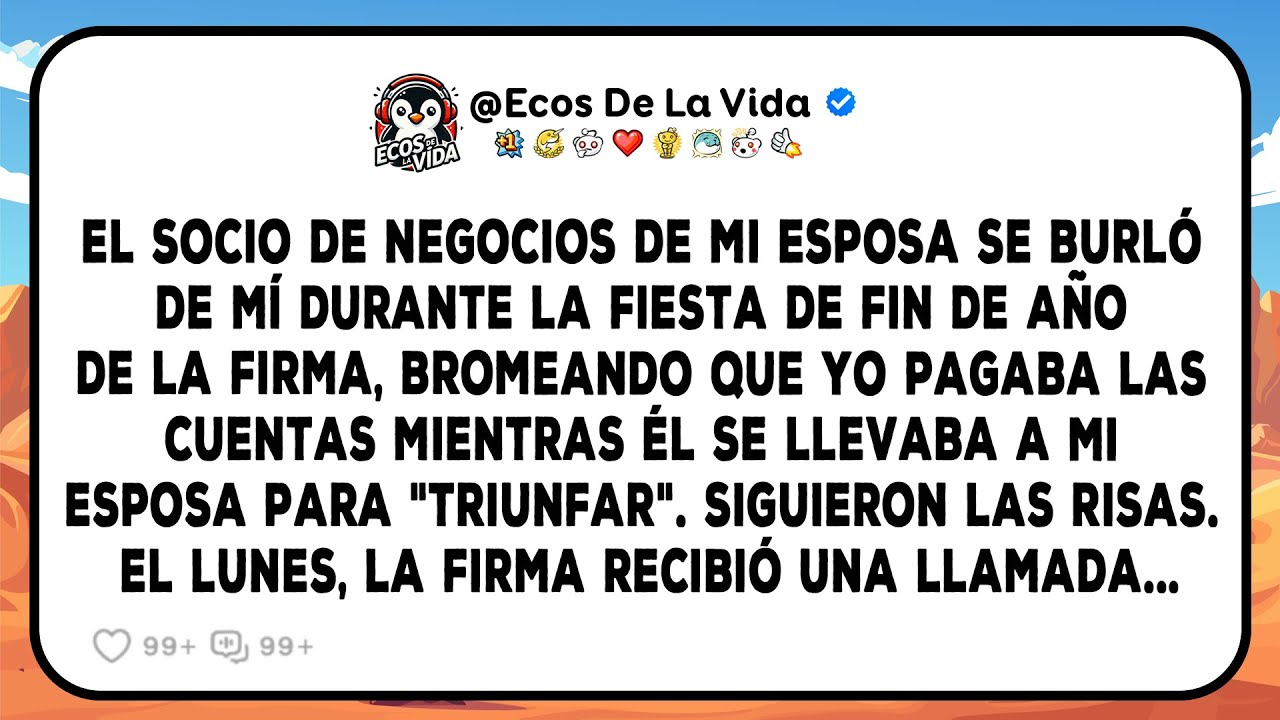 El Socio De Mi Esposa Se Burló De Mí En Un Evento Festivo, Pero Una Llamada El Lunes Redefinió...