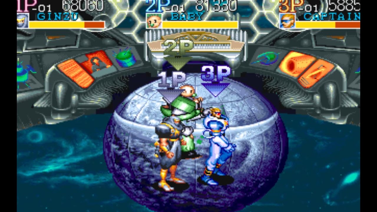 #38 Speedrun Captain Commando 3 players 1cc no death difficulty normal time 16min22s