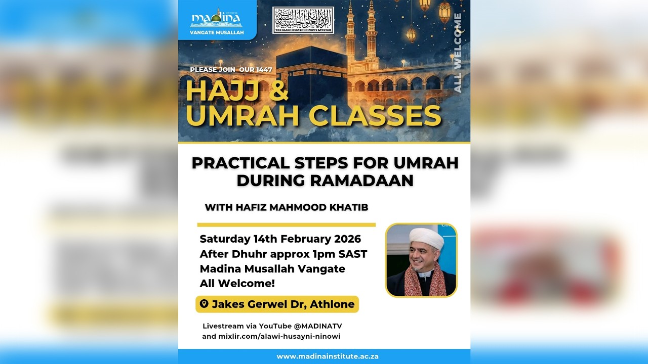 Madina TV Hajj Umrah Class 14 February 2026
