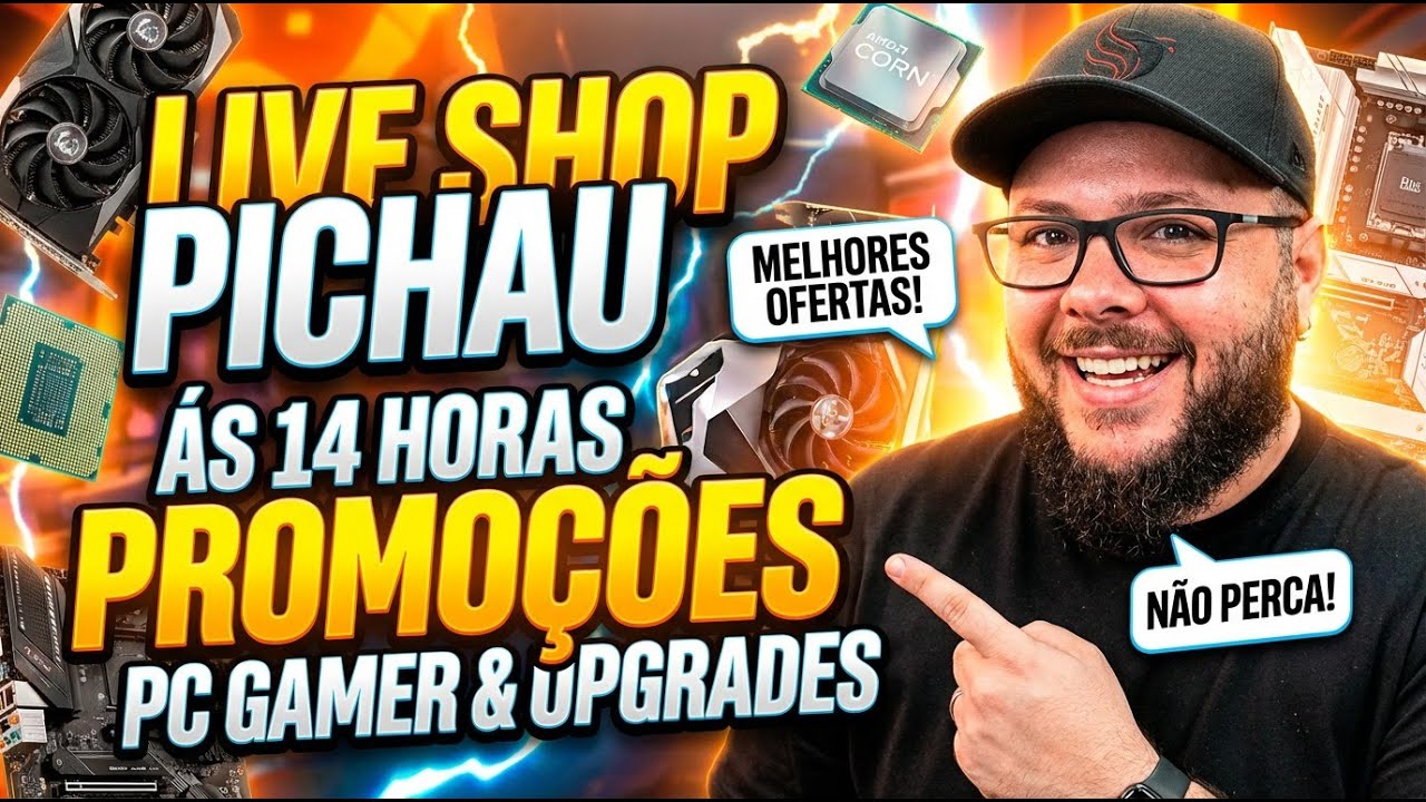 Melhor LIVE Promoções Hardware e PC GAMER! Descontos e Upgrade Ao Vivo (Sex 14H)