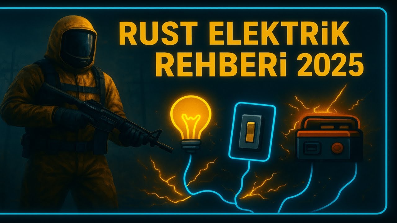 🔧 Rust Elektrik Sistemleri Rehberi (2025) ⚡ | Tüm Mekanikler, Devreler ve İpuçları