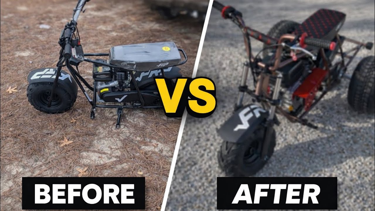 Customizing my frp minibike into a trike