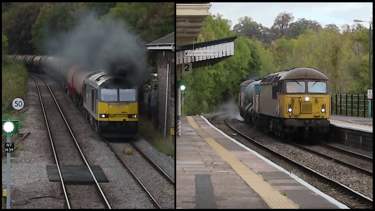 Class 60 Clags the Oil + 56s on RHTT  - 10/10/20 Chepstow