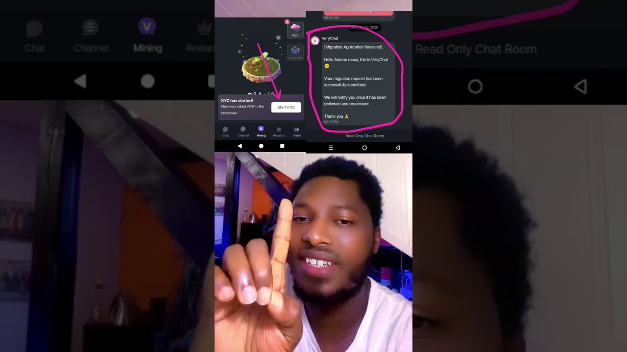 Anfara kyc na Verychat kuje kuduba  🎉💕👆📊