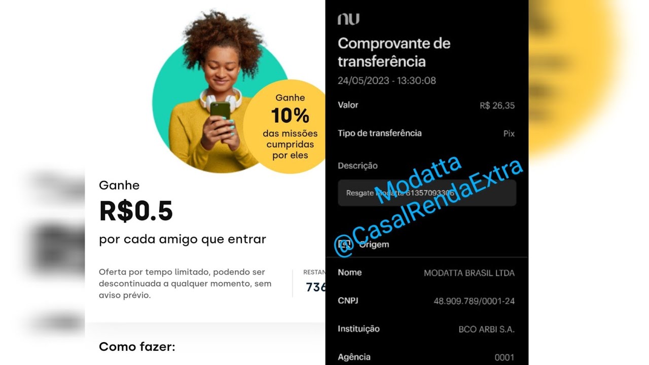 Modatta Voltou Novo App Para Ganhar Pix Gr&aacute;tis Com Prova de Pagamento