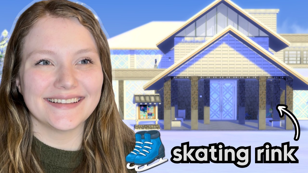 Строим каток в Sims 4!!