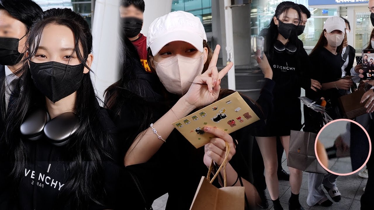 에스파 (aespa) 입국 직캠 (뛰다가 신발 벗겨진 신데렐라 윈터) @ 인천공항｜221004｜Spinel