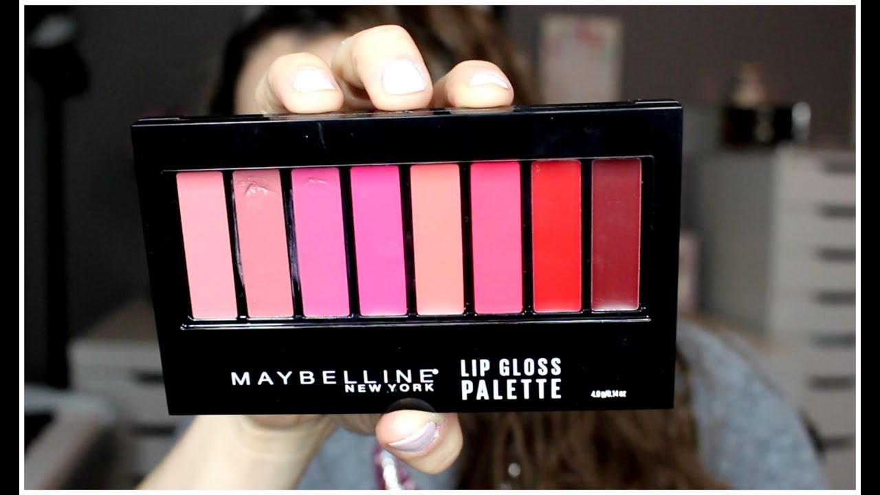 NEW Maybelline Lip Gloss Palette | Lip Swatches
