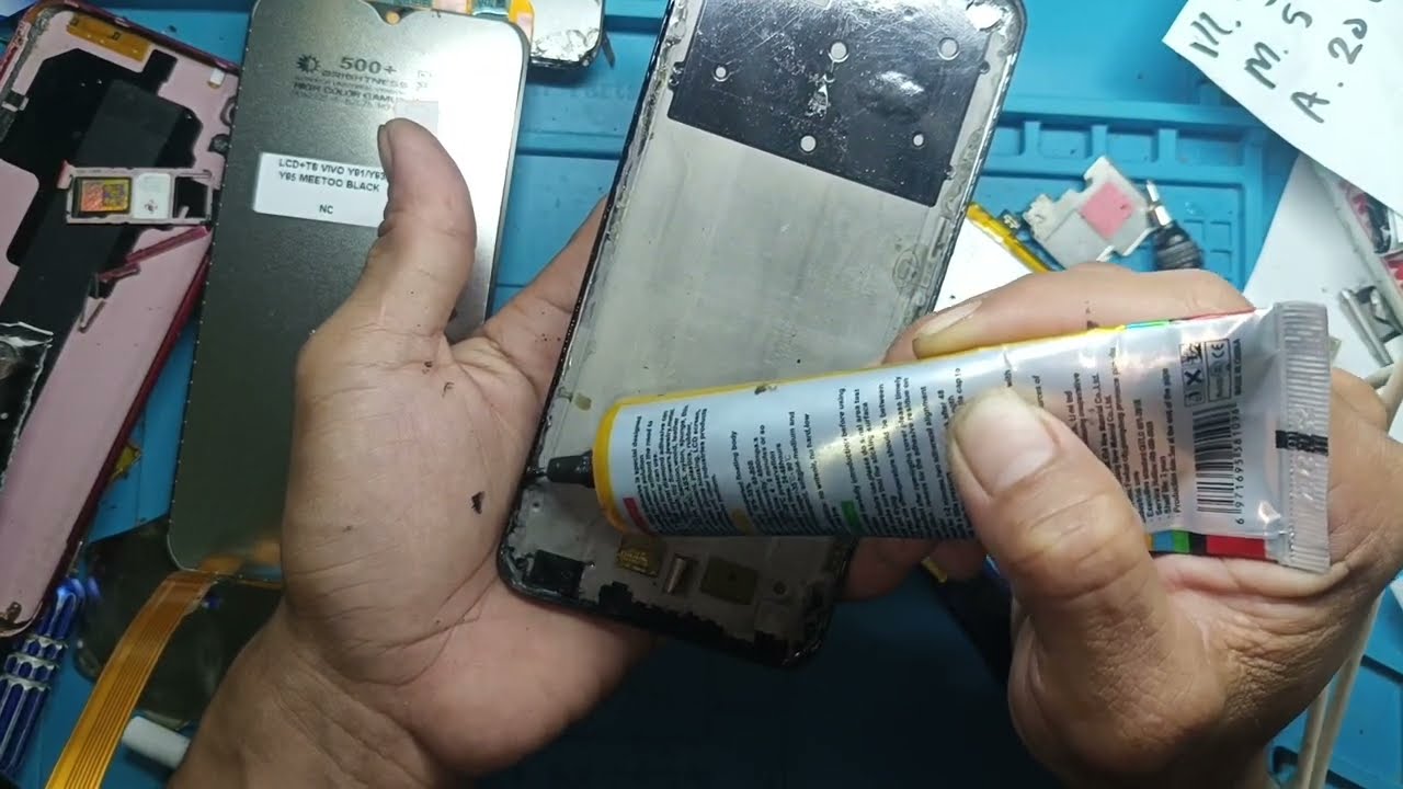 Perbaikan lcd - flexibel on/of dan konektor Cars Vivo y91c