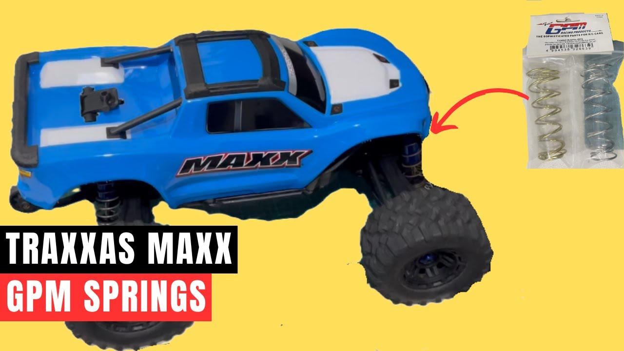 How to Stop Chassis Slap on Traxxas Maxx with GPM Springs #traxxas #traxxasmaxx4s