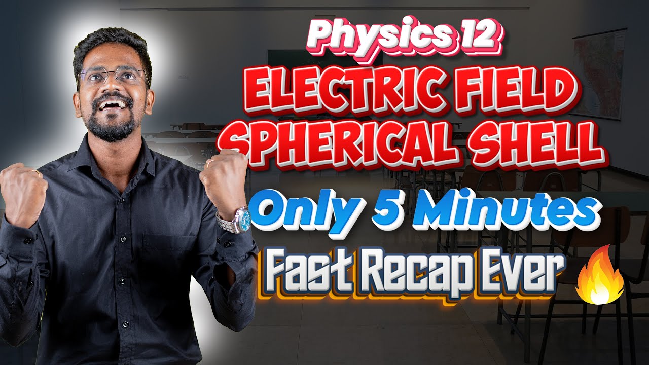 Guass Law-Application|Spherical Shell|Recap|Tamil|Physics 12|Muruga MP📚 #tamil #physics #murugamp