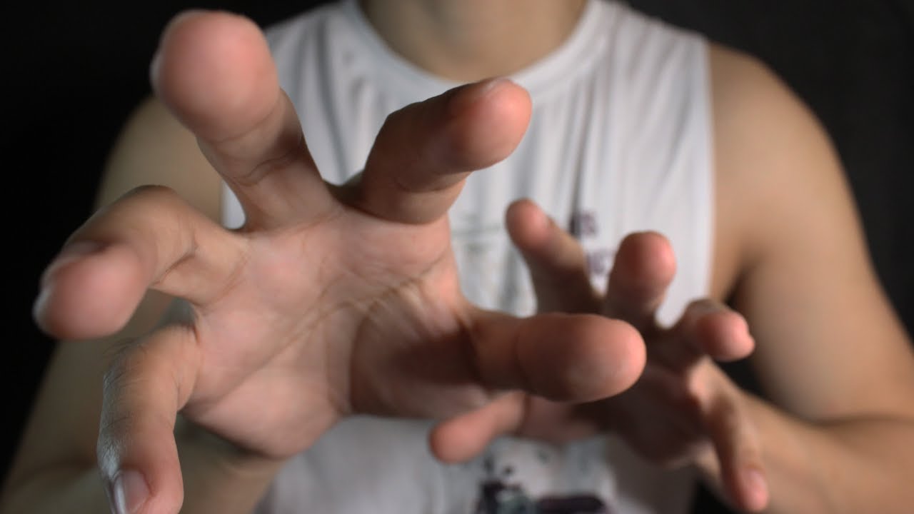 ASMR Hand Movements/ Face touching + Tingly Mouth Sounds