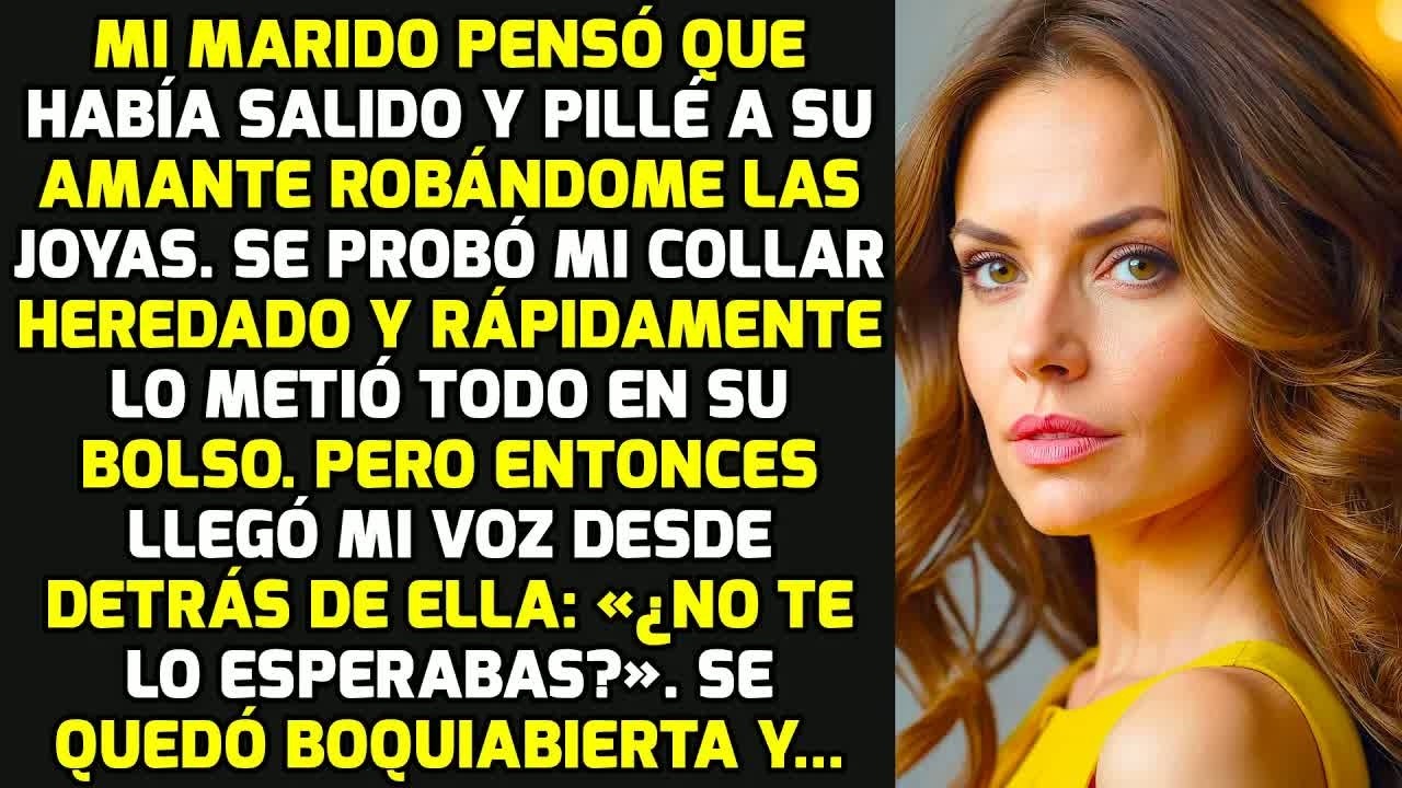 Mi Marido Pensaba Que No Estaba En Casa Y Pillé A Su Amante Robándome Las Joyas Y... HISTORIAS VIDA
