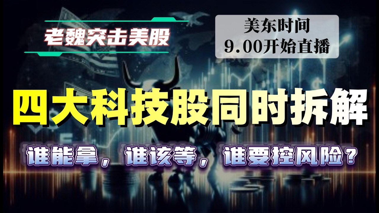 美股直播｜四大科技股同时拆解：谁能拿，谁该等，谁要控风险？#美股 #英伟达 #甲骨文 #英特尔 #特斯拉 #soun #苹果 #投資  #crcl  #amd