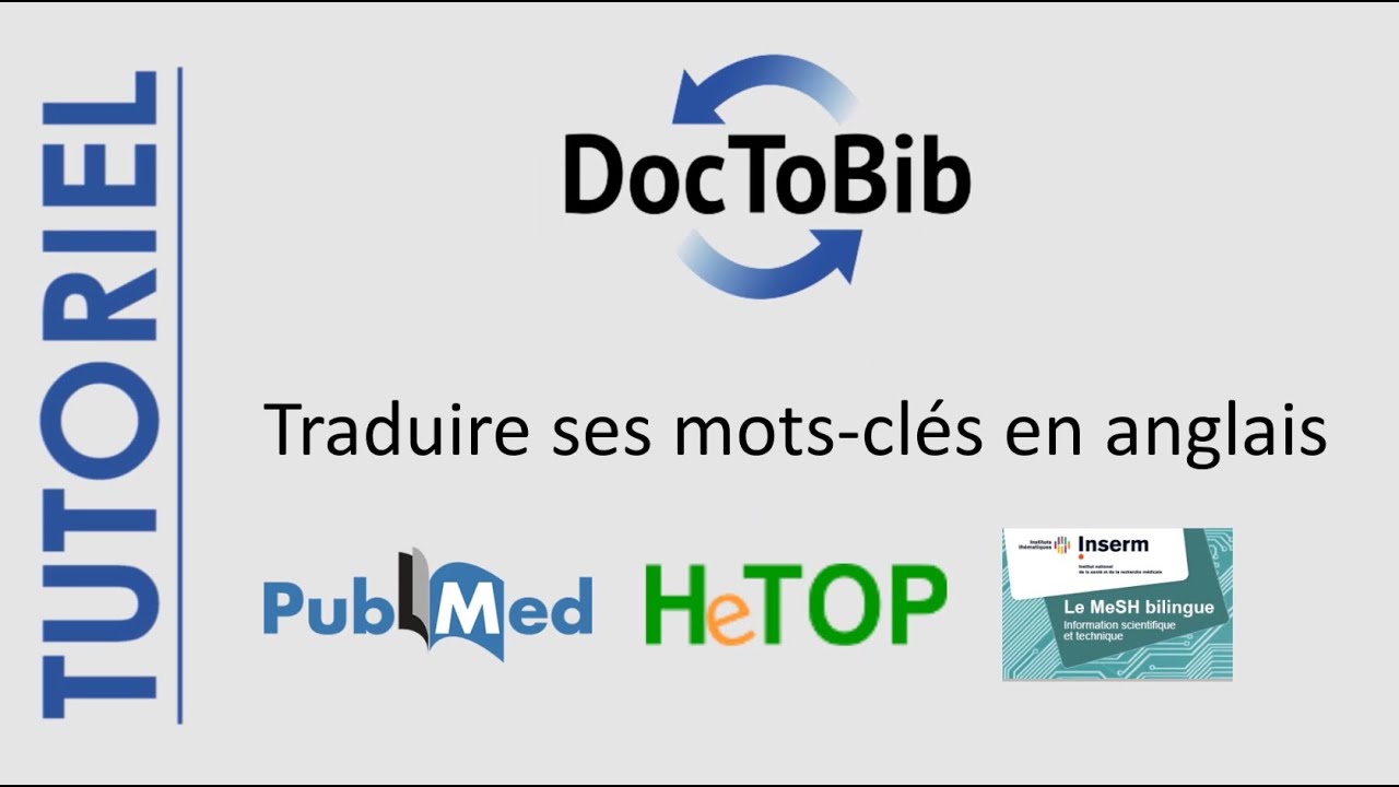 06 - Traduire ses mots-clefs en anglais