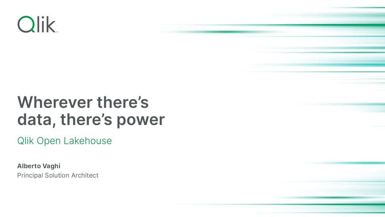 Qlik Open Lakehouse