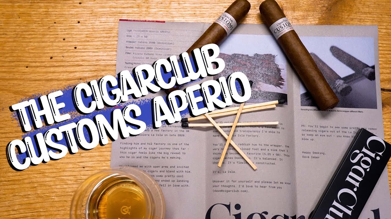 Our FAVORITE Custom Cigar Yet?! Cigar Club Customs Aperio Pairing!