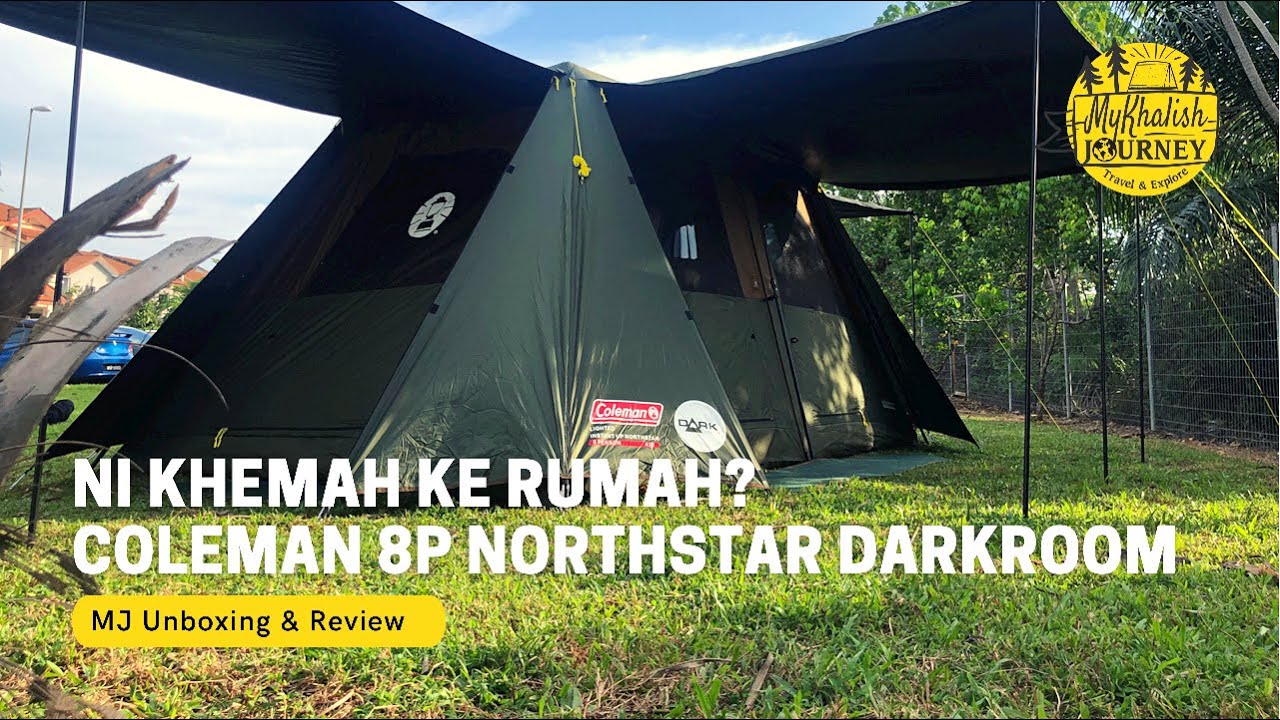 #Coleman Instant Up 8P Lighted Northstar Darkroom | REVIEW, CARA PASANG & SIMPAN #campingmalaysia