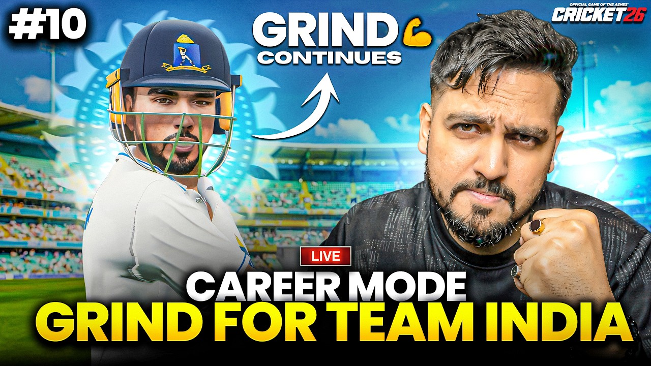 Road To India 🇮🇳 Cricket 26 Career Mode Episode 10 Live🔥| Cricket 26 Live | RtxVivek