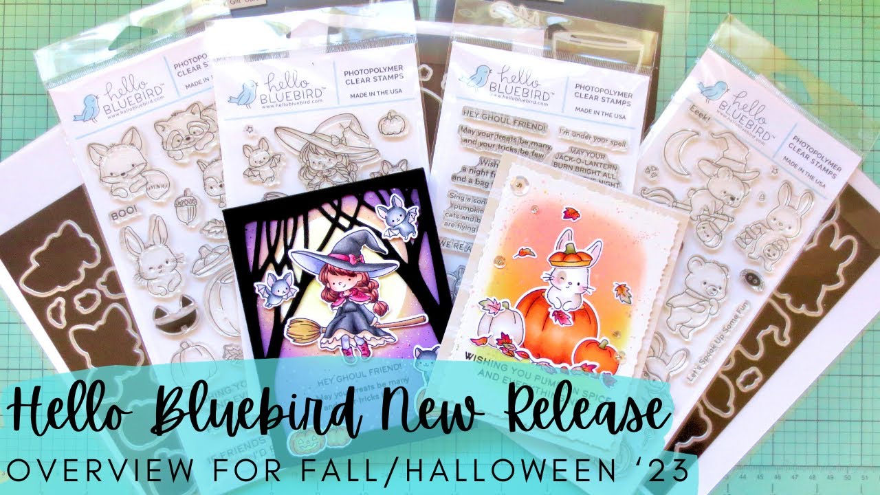 Hello Bluebird NEW RELEASE | An Overview of the Entire Fall/Halloween Release | Stamps & Dies