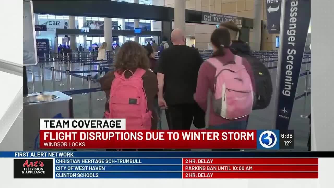 VIDEO: Flight disruptions from Winter Storm Benjamin continue