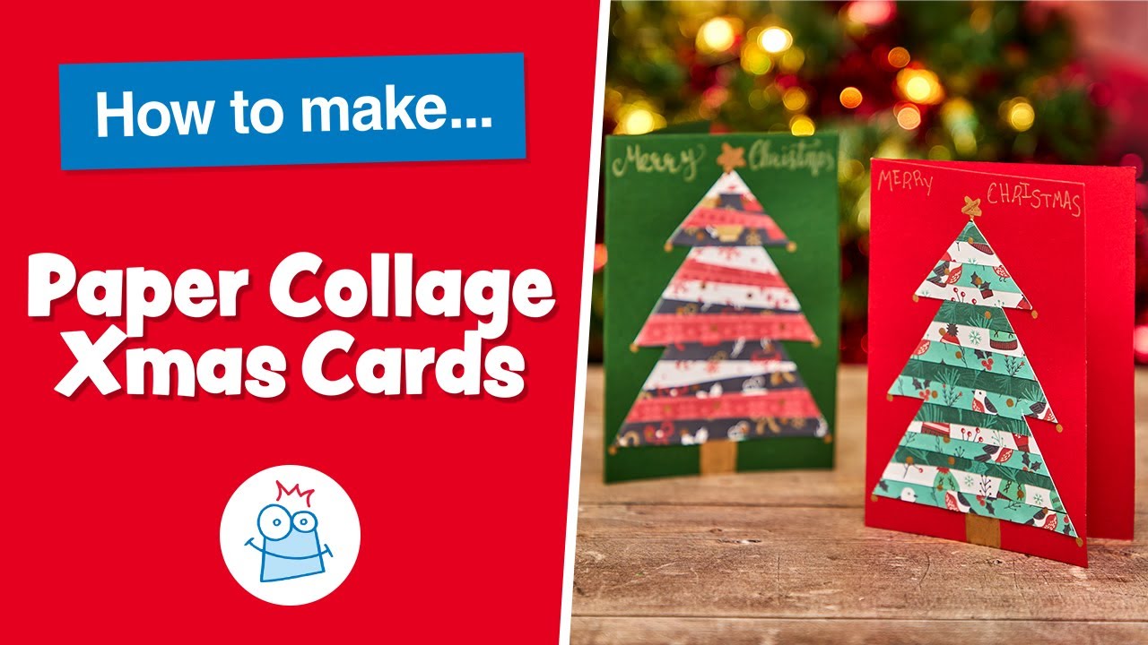 How To Make Paper Collage Xmas Cards | Baker Ross