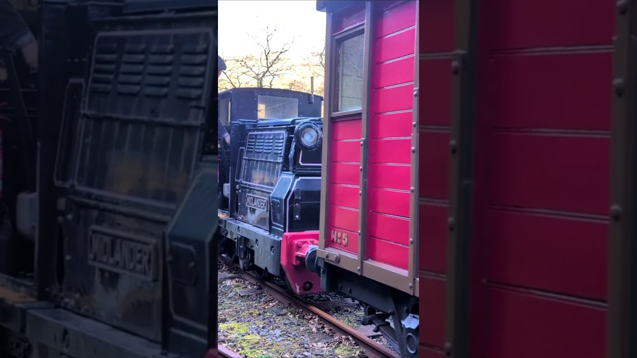 🚆 Midlander Shunts Van 5 at Nant Gwernol #railway #trains #shorts