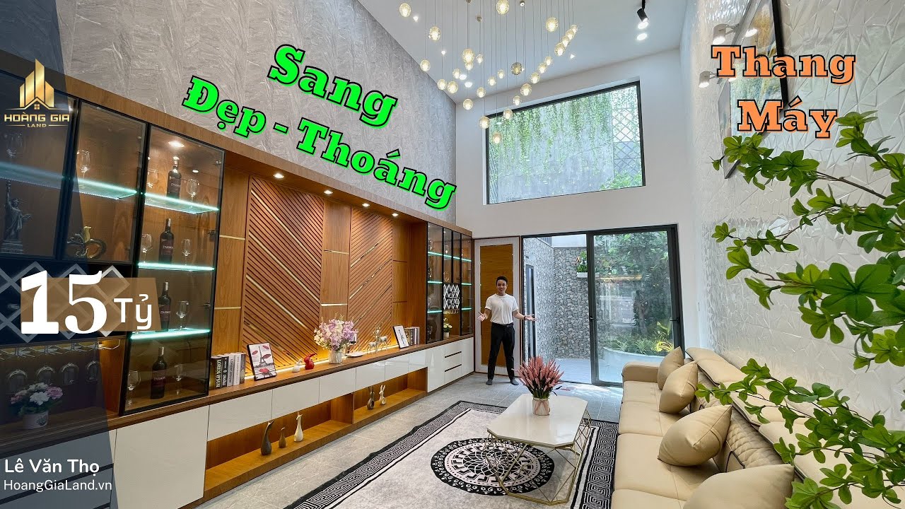 Nhà Đẹp Gò Vấp , Cặp Đôi Nhà Phố 8 x 24m , Có Thang Máy , Thiết Kế Hiện Đại 2 Mặt Tiền Trước Sau