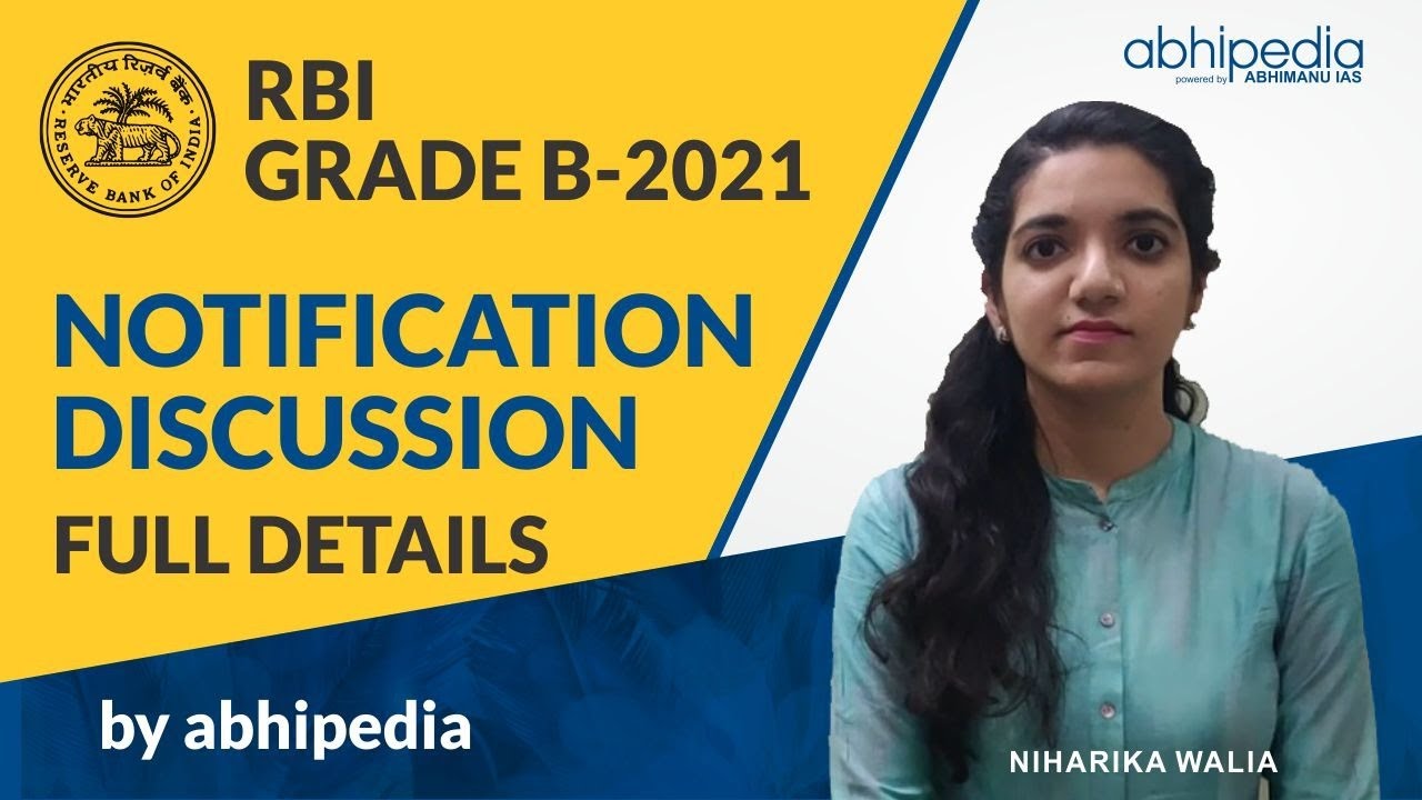 RBI GRADE B 2021 | NOTIFICATION DISCUSSION FULL DETAILS  | BY ABHIPEDIA