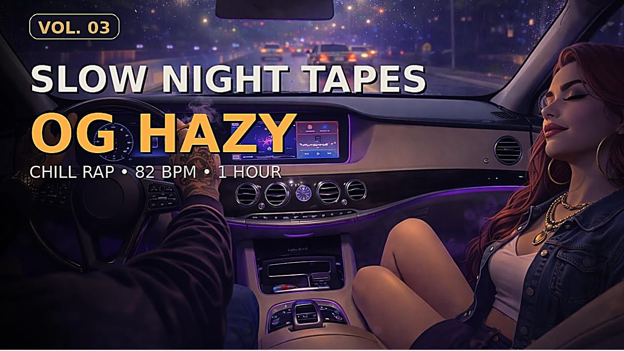 Slow Night Tapes Vol. 03 — OG Hazy Chill Rap (82 BPM) | 1 Hour
