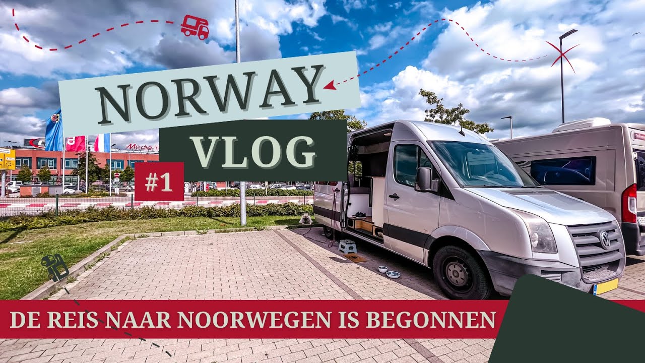 #1 ONZE REIS NAAR NOORWEGEN IS BEGONNEN |BOODSCHAPPEN HALEN IN FLENSBURG| EERSTE GRATIS OVERNACHTING