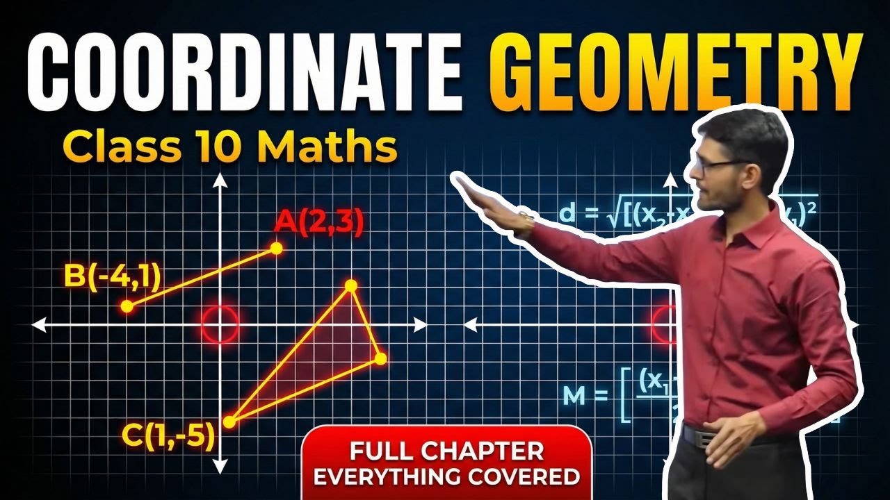 🔴 LIVE | Coordinate Geometry Full Chapter | Class 10 Maths | Board Exam 2026