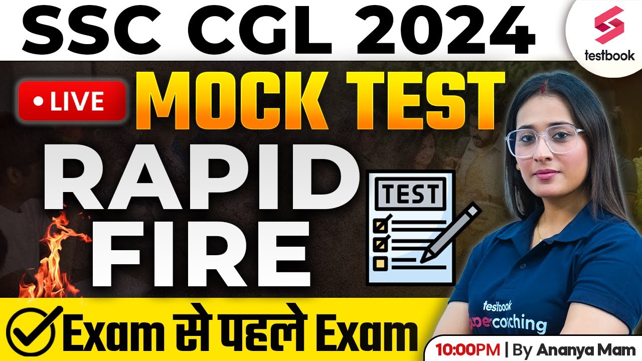 SSC CGL 2024 English Mock Test | English Live Mock Test Rapid Fire SSC CGL 2024 | By Ananya Ma'am