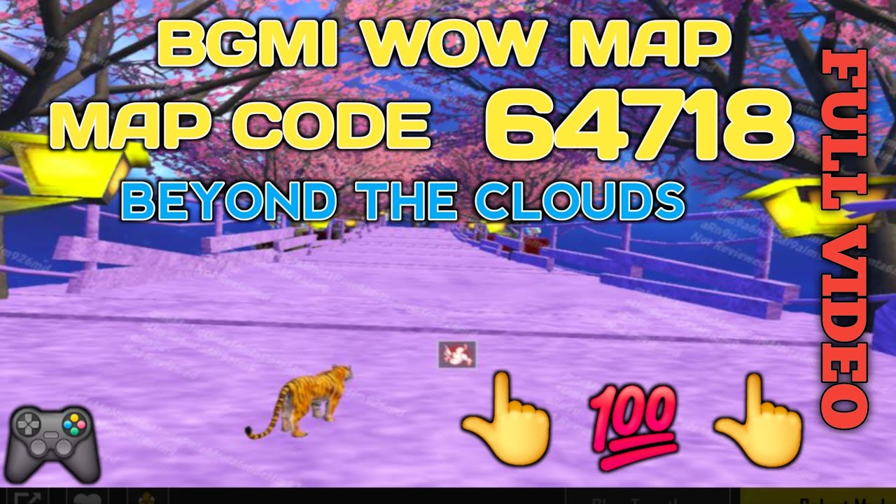 Wow mode code 64718 | bgmi new map beyond the clouds | bgmi new parkour map gameplay 