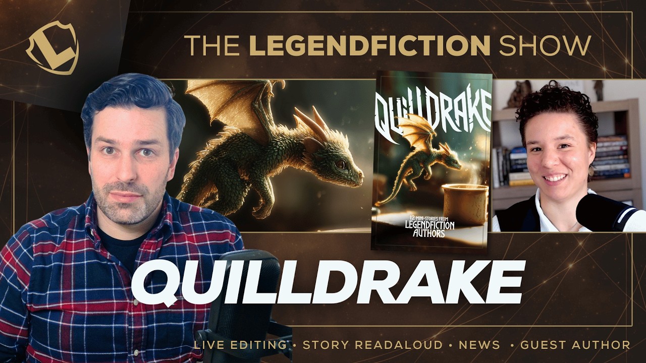 Quilldrake Stories Readaloud + Live Story Editing & Indie Fiction News | The LegendFiction Show