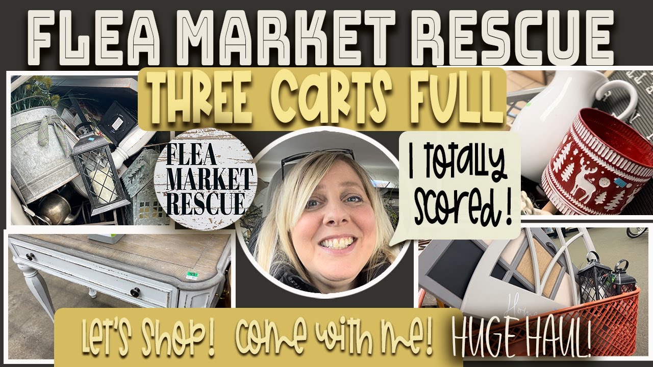 HUGE THRIFTING HAUL-COME SHOP WITH ME-THREE CARTS FULL OF THRIFTED HOME DECOR 2023