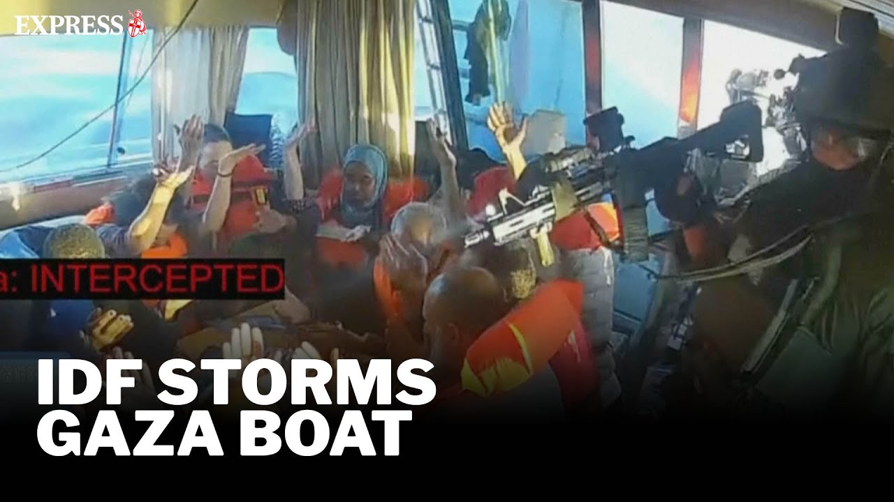 Armed IDF soldiers storm Gaza flotilla boats in livestreamed footage from activists