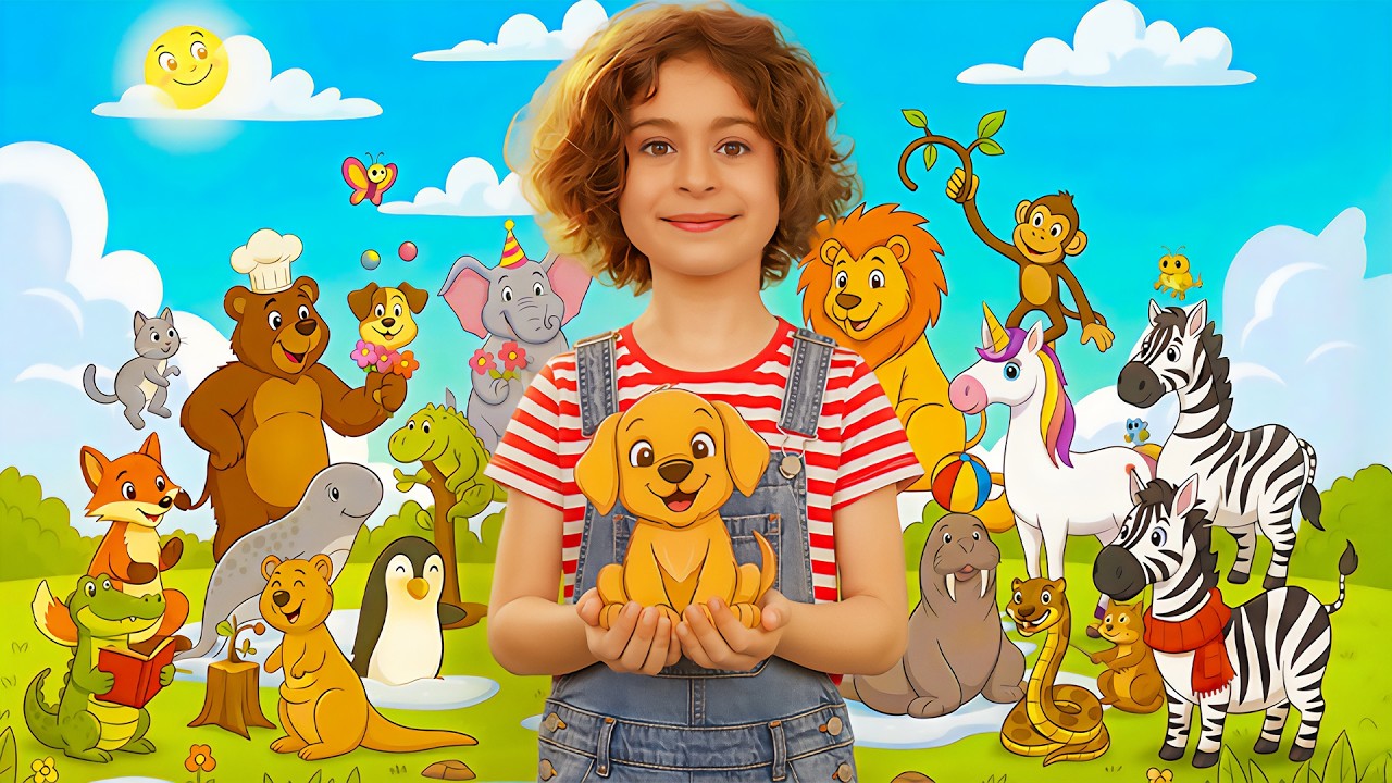 Животные от А до Я с Невой и мамой 🐾🔤Учите детей названиям животных